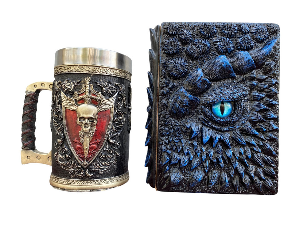 Подарочный набор Кружка 3 Крылатая Череп и Блокнот 3 «Книга Теней и Глубин» Київ - зображення 3