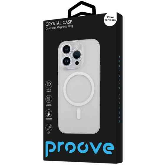 Чохол Proove Crystal Case with Magnetic Ring для iPhone 15 Pro Max Прозорий (PCCCIP15PM01) Харків