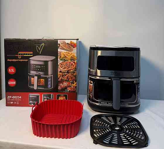 Аэрогриль мультипечь на два тэна с силиконовой формой Zepline ZP-00234 6.5 л 4200 Вт Киев