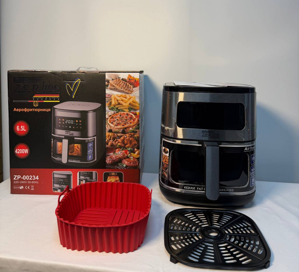 Аэрогриль мультипечь на два тэна с силиконовой формой Zepline ZP-00234 6.5 л 4200 Вт Киев - изображение 2