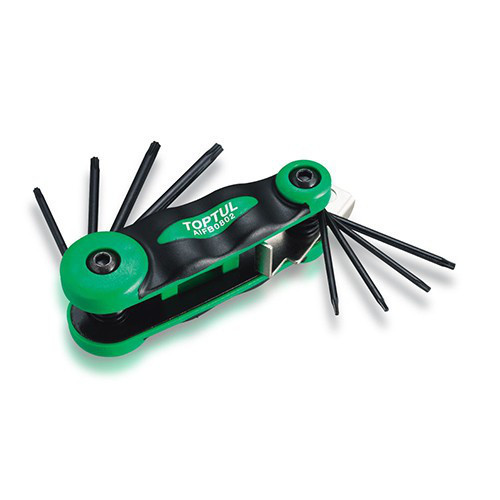 Набор шестигранников складной TOPTUL TORX: T6-T25 AIFB0802 Харків - зображення 1