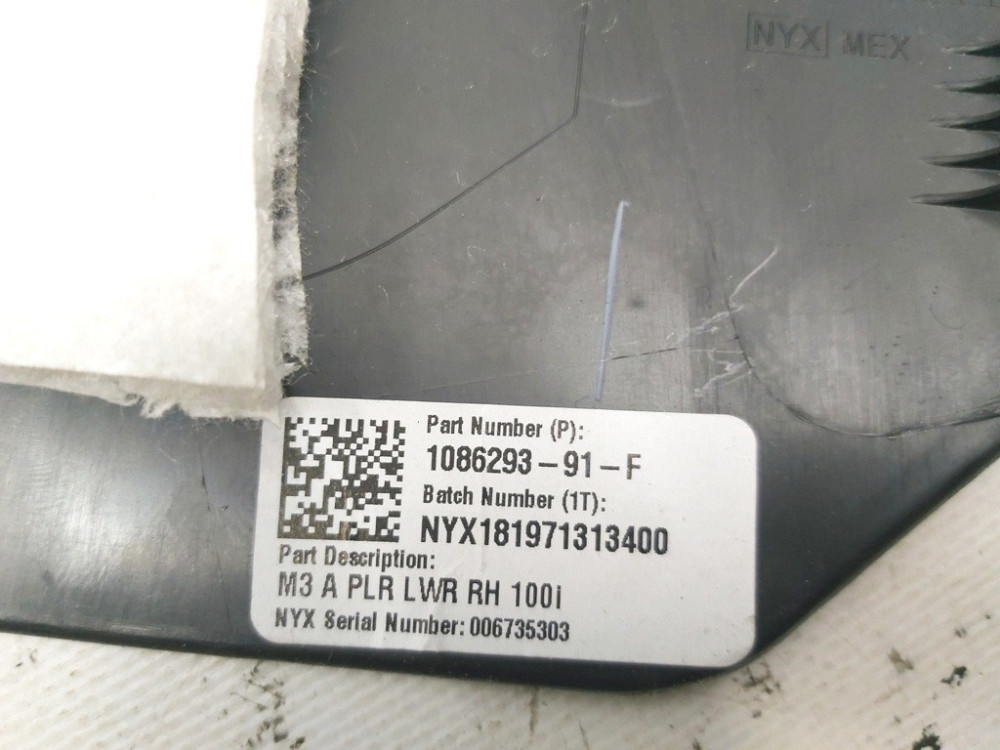 Облицовка порога переднего правого Tesla model 3 1086293-91-F Київ - зображення 2