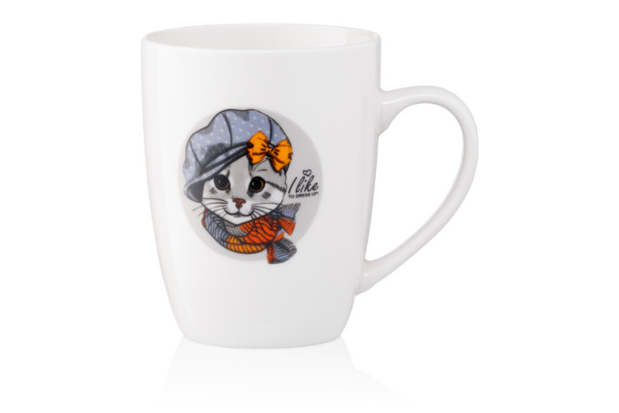 Кружка Ardesto Lovely cat AR-3464 320 мл біла Киев - изображение 1