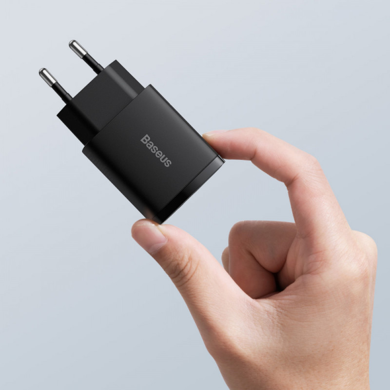 СЗУ Baseus Compact Quick Charger 20W QC+PD (1USB-A/1C) (CCXJ-B) Херсон - зображення 9