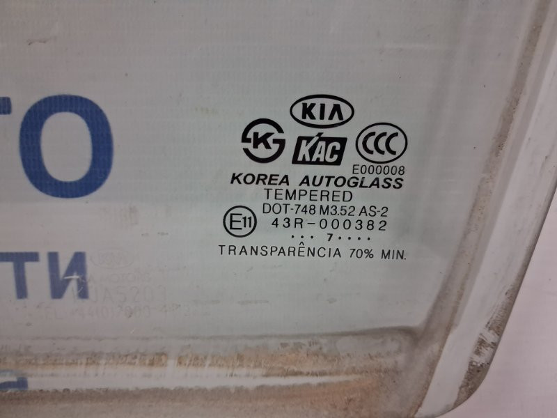 Стекло двери переднее левое Kia Sorento BL 2.5 DIESEL D4CB 2002 (б/у) Київ - зображення 3