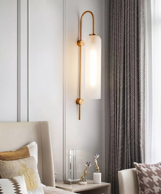 Бра настінна W101/1-wh-k Золото 75х10х18 см. Киев - изображение 1