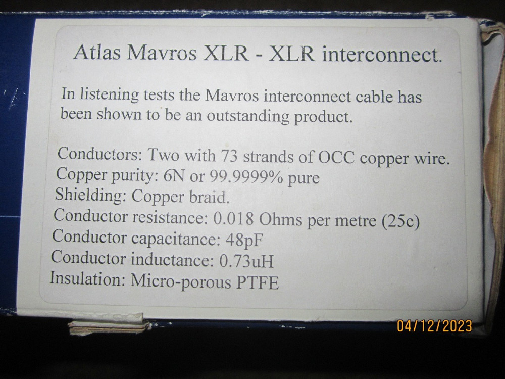 Продам в идеальном состоянии Atlas Mavros XLR длинной 1 метр Кривой Рог - изображение 3