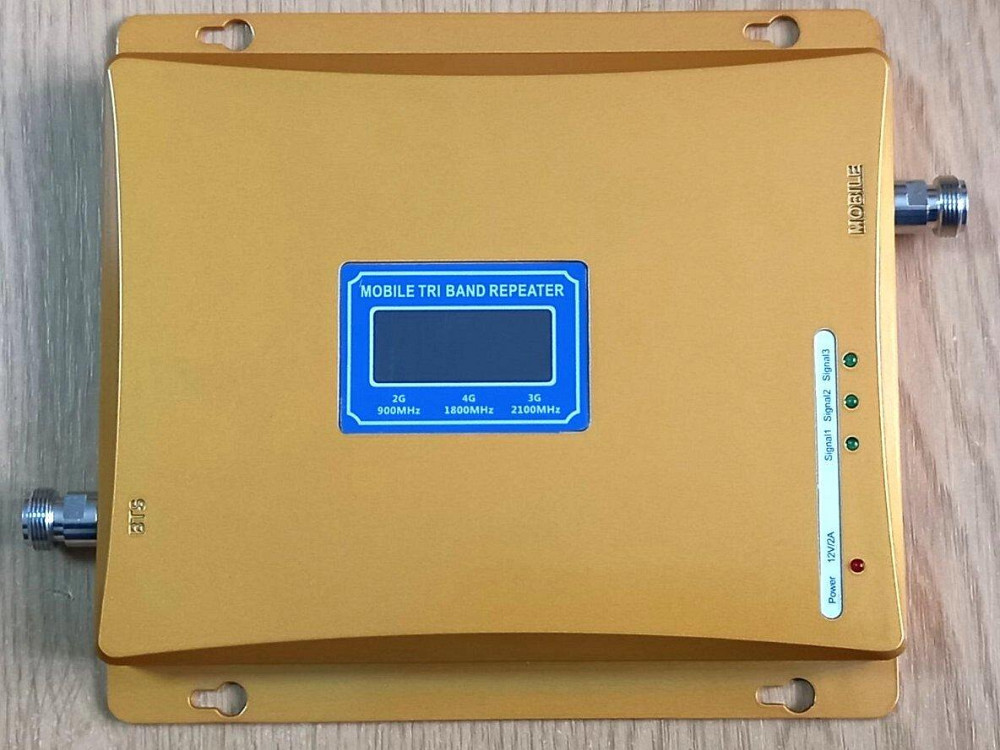 Усилитель мобильной связи трехдиапазонный 2G/3G/4G SL-1770-GDW 900/1800/2100 МГц, 300-400 кв. м. Дніпро - зображення 11