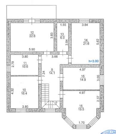 Скибин (7км Бровари). Продам котедж 300кв.м під оздоблення, 15сот Без% Бровари