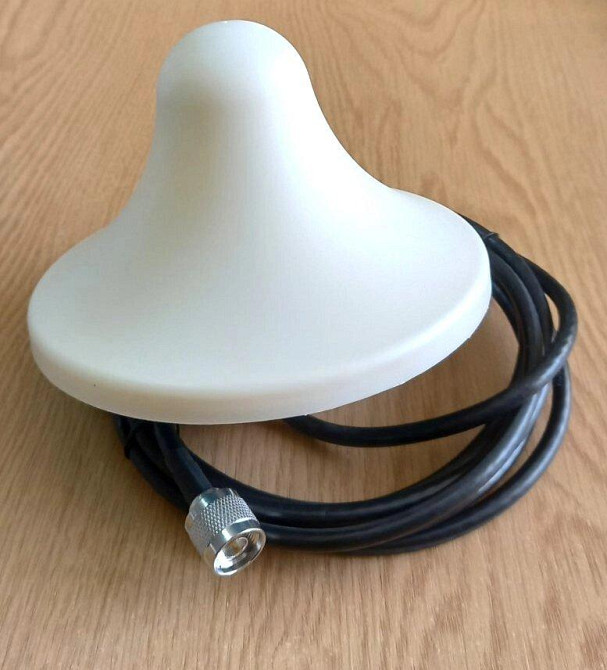 Антенна "грибок" 820-3890 МГц 2/5 дБ, до 100 Вт, кабель RG-6 3 м, N-male (штырь) Дніпро - зображення 6