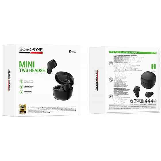 Беспроводные TWS наушники Borofone BW97 Clear Херсон