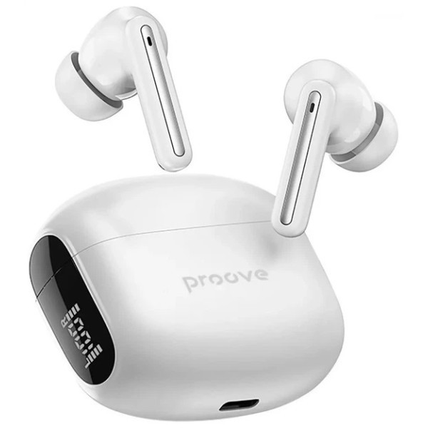 Bluetooth-гарнітура Proove Tempo TWS with ANC (APP) White (TWTM0001AP02) (Код товару:43037) Харків - зображення 3