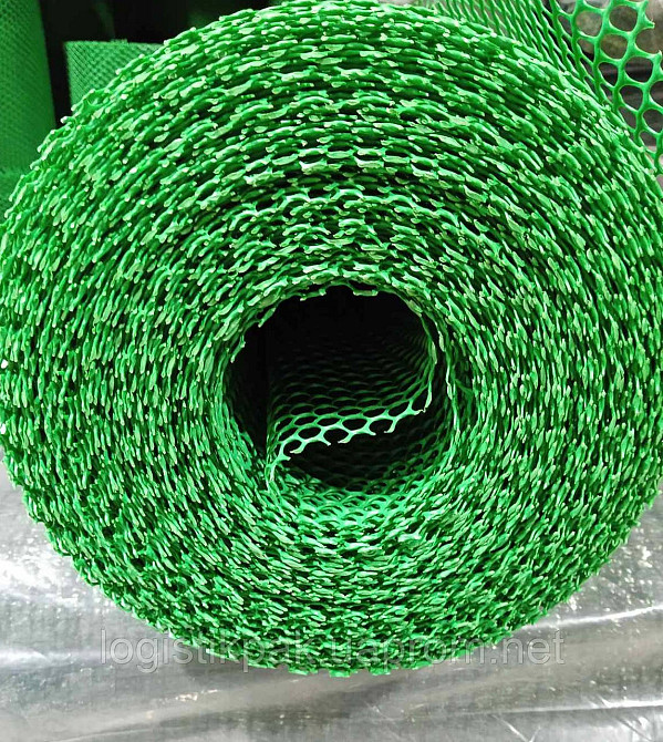 Сетка пластиковая 6*8мм 0,8м*30м садовая зелёная Сота Харків - зображення 8