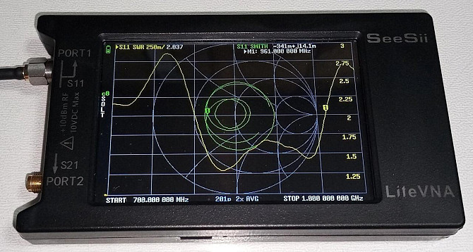 Антенна 680-2700 МГц 8 дБ, до 30 Вт, 32 см, RG 174 2 м, SMA-male. Смотрите графики КСВ, Дніпро - зображення 4