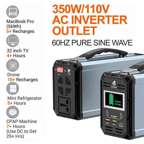 FlashFish G300 — портативна зарядна станція 300W / Power Station Київ