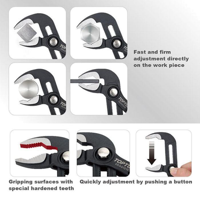 Плоскогубцы переставные TOPTUL 12" с кнопкой Pro-Series DDAG1212 Харьков - изображение 2