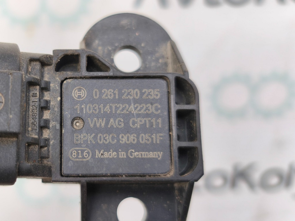 Датчик давления на впускном коллекторе VW T5 2.0 tdi 2003-2015 (03C906051F) Ковель - зображення 3
