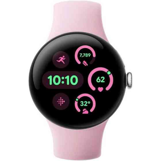 Смарт-годинник Google Pixel Watch 3 41mm Wi-Fi Polished Silver Aluminum Case/Rose Quartz Active Band Харків