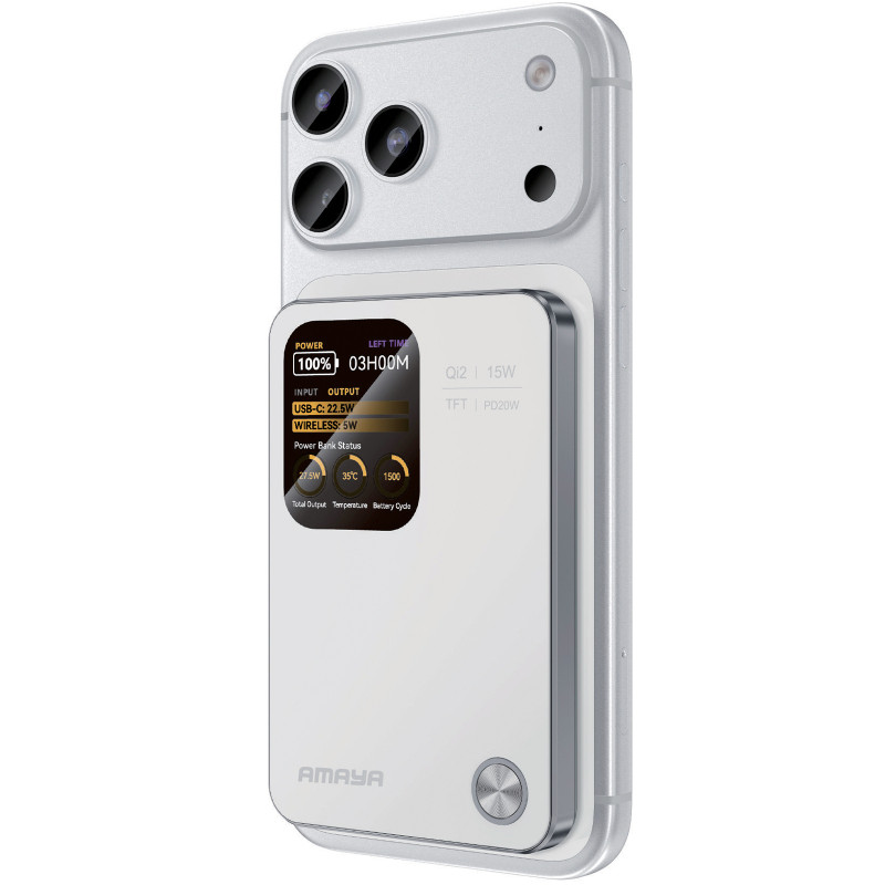 Портативное ЗУ Power Bank Amaya W053C PD20W с БЗУ 5000 mAh Херсон - изображение 1