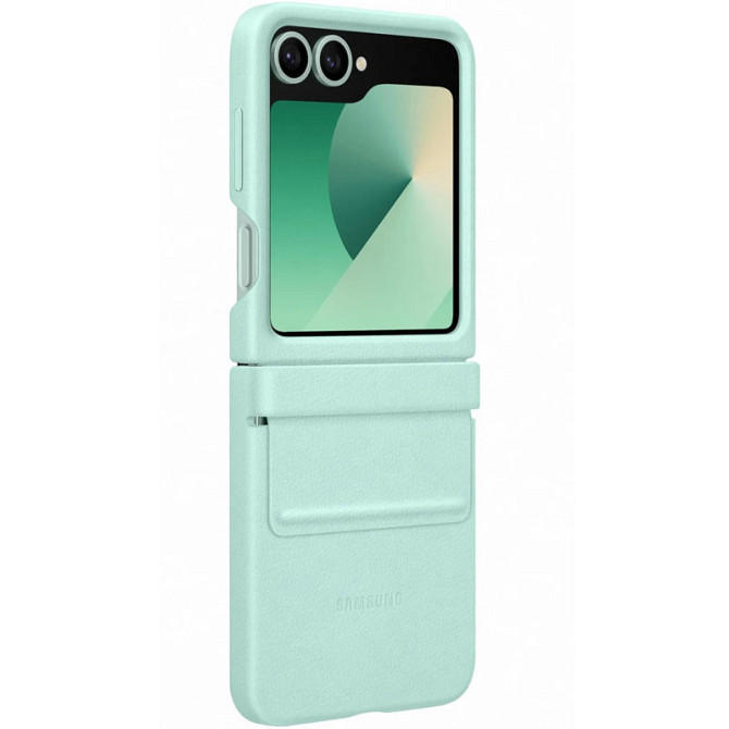 Уценка Кожаный чехол Leather Case (AAA) для Samsung Galaxy Z Flip6 Херсон - зображення 2