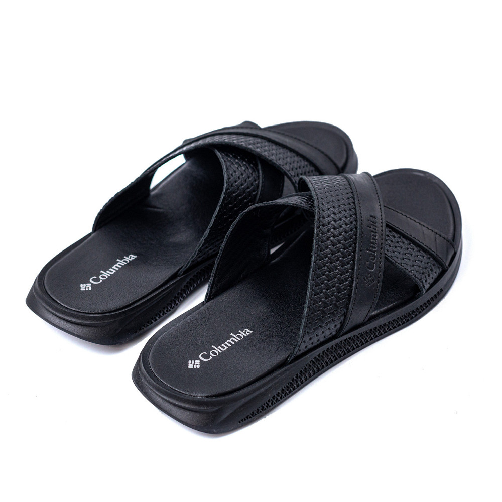 Мужские кожаные  летние шлепанцы-сланцы Columbia Киев - изображение 4