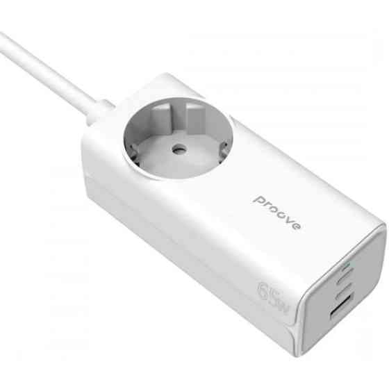 Фільтр живлення Proove Power Strip PD-02 65W (2 Type-C + 1USB) White (PSP165210001) Харків