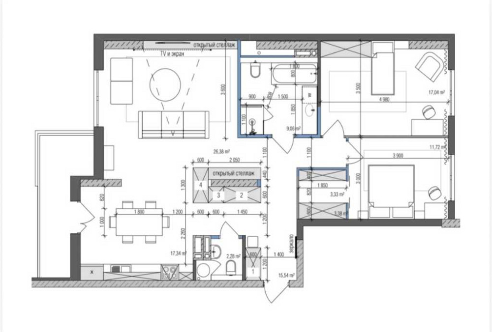 долгосрочная аренда 3-к квартира Киев, Печерский, 1500 $/мес. Київ - зображення 12