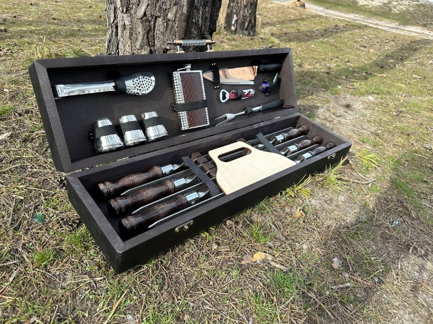 Шампура з дерев'яною ручкою.Набори на подарунок.Набір для чоловіка. Умань Умань - зображення 6