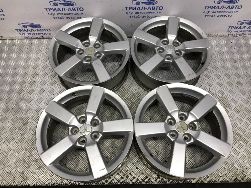 Диски титан комплект R18 Mitsubishi Outlander CU 2.4 БЕНЗИН 4G69 2003 (б/у) Киев - изображение 1