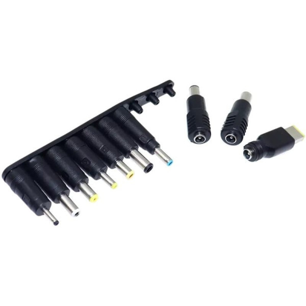 DM Кабель живлення Type-C to DC 5.5x2.5 + набір перехідників 10-in-1 Black Харьков - изображение 4