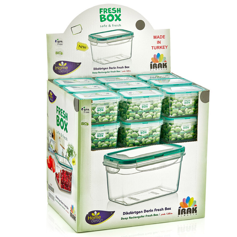 Контейнер Fresh Box прямоугольный 2,4 л прозрачный Irak Plastik Київ - зображення 2