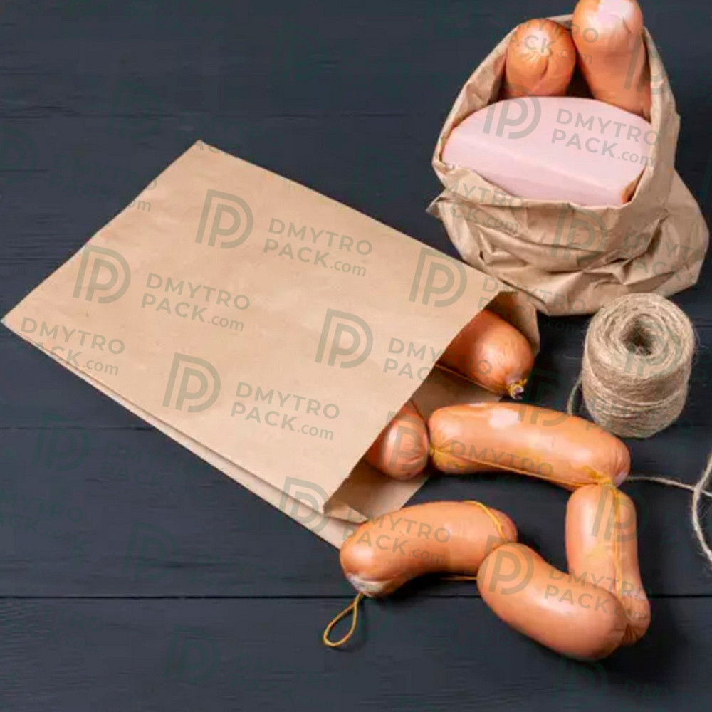 Пакет Саше 280х140х50 мм крафтовый бумажный бурый Херсон - зображення 6