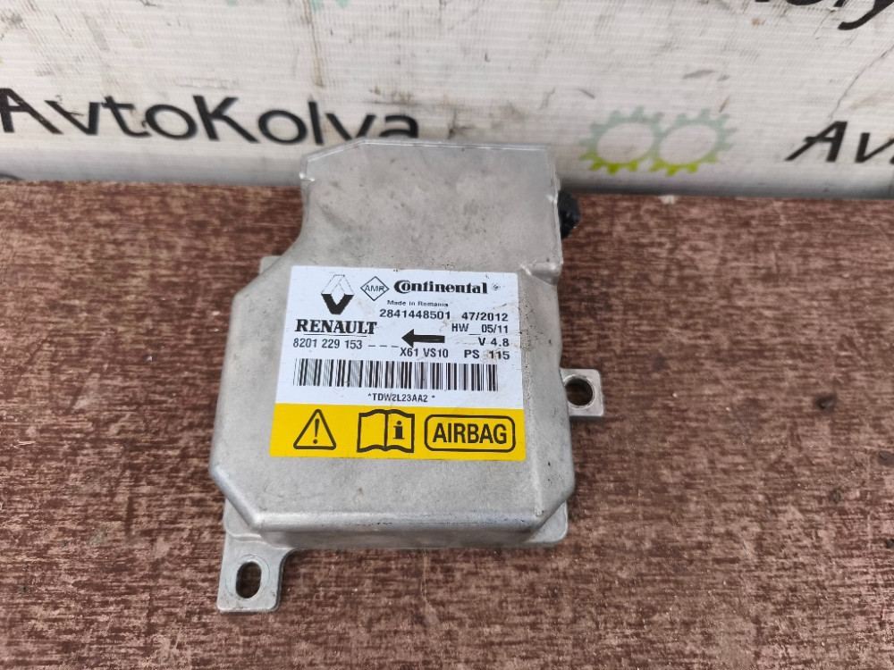 Блок управления AirBag Renault Kangoo 2008-2021 (8201229153) Ковель - изображение 1