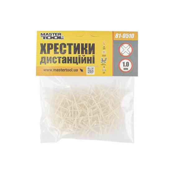 Крестики дистанционные для укладки керамической плитки MASTERTOOL 1.0 мм 170 шт 81-0510 Харьков