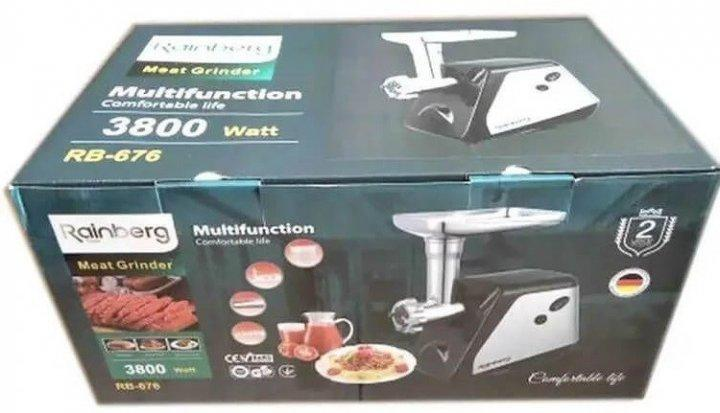 Електрична м'ясорубка 4в1 Rainberg RB-676 із соковижималкою 3800 W Хмельницкий - изображение 1