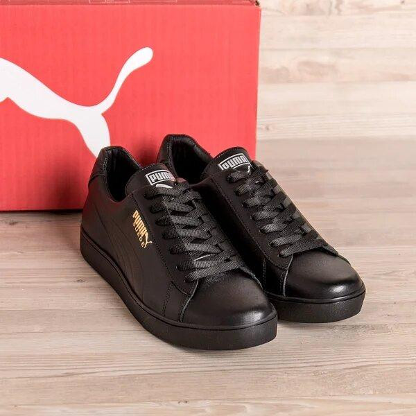 Мужские кожаные кроссовки Pm Smash Black Киев - изображение 9