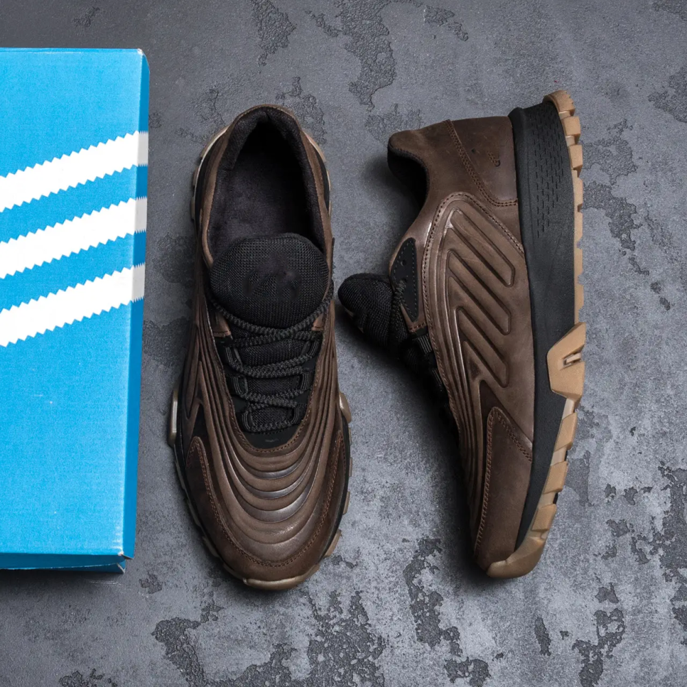 Мужские кожаные кроссовки Originals Ozelia Brown Київ - зображення 10
