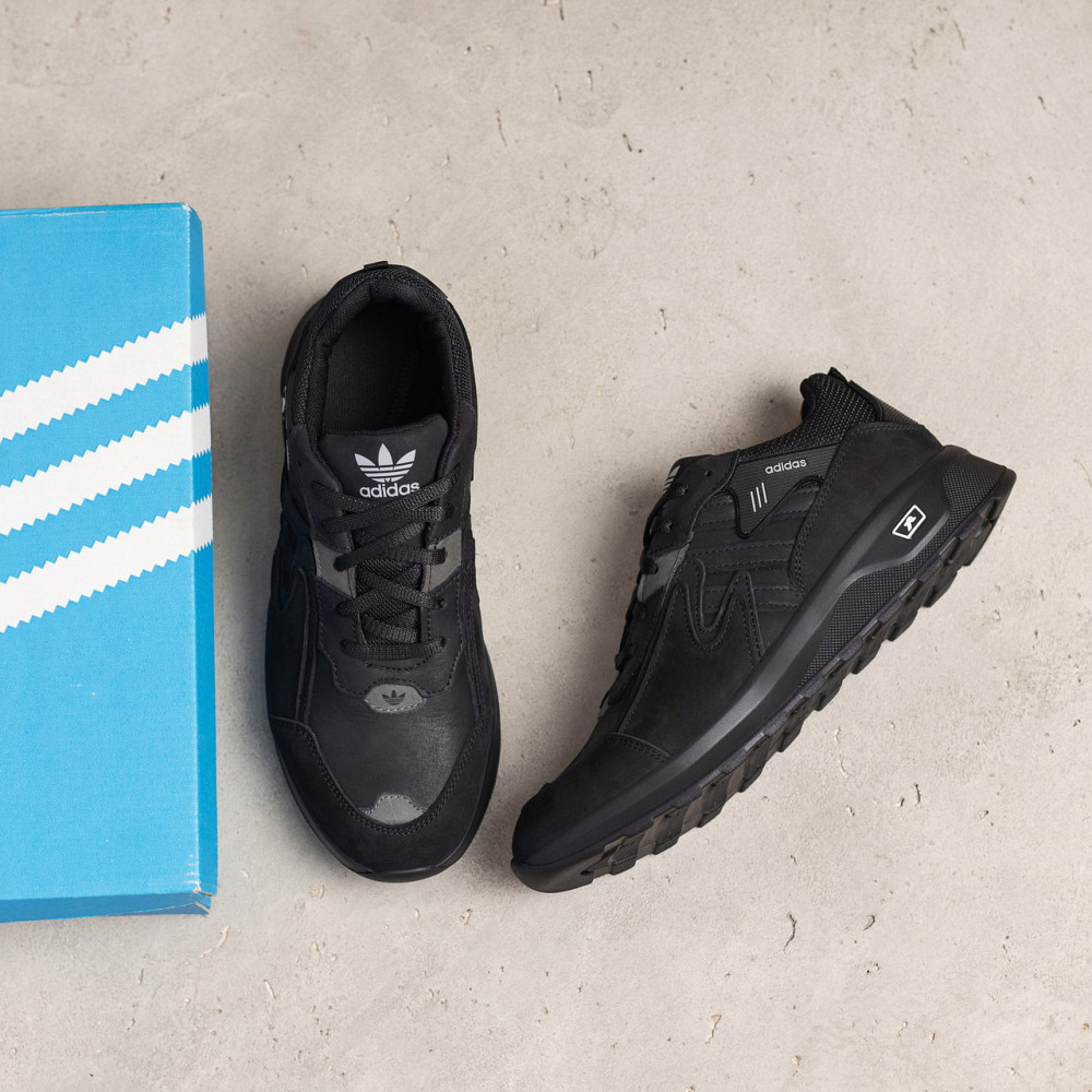 Мужские кожаные кроссовки Niteball Black Київ - зображення 6