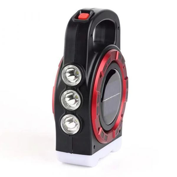 Переносний ліхтар прожектор 66 із сонячною панеллю та функцією Power Bank, ручний проже Львов - изображение 3