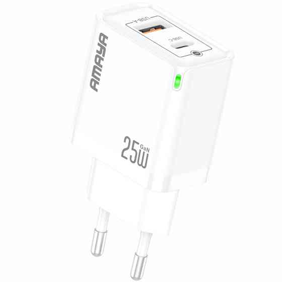СЗУ Amaya E47D PD25W+QC3.0 GaN (1USB-A/1C) Херсон