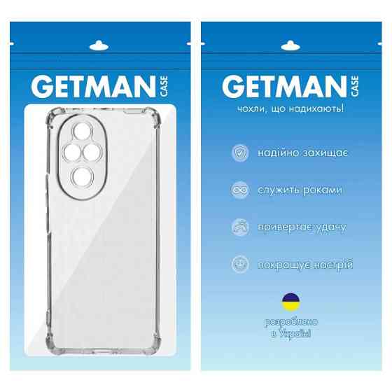 TPU чехол GETMAN Ease logo усиленные углы Full Camera для Honor 200 Херсон