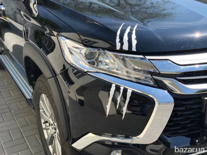 Наклейка на авто в виде Царапины Когтем Белая Светоотражающая Борисполь - изображение 7