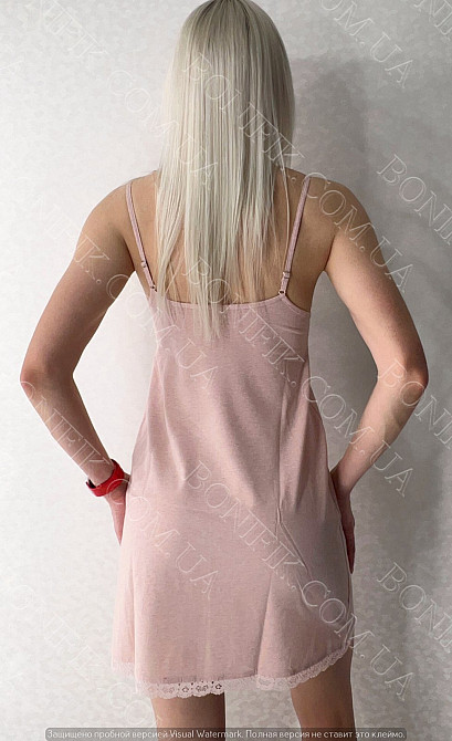 Женская ночная сорочка на тонких бретелях "Grace" (арт. LDK 118/20/01) Кривий Ріг - зображення 5