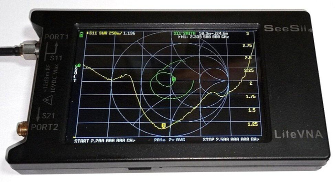 Антенна 2230-2475MHz 12dBi/5490-6050MHz 3dBi, до 15W Yagi направленная FPV, SMA-female (гнездо) Дніпро - зображення 3