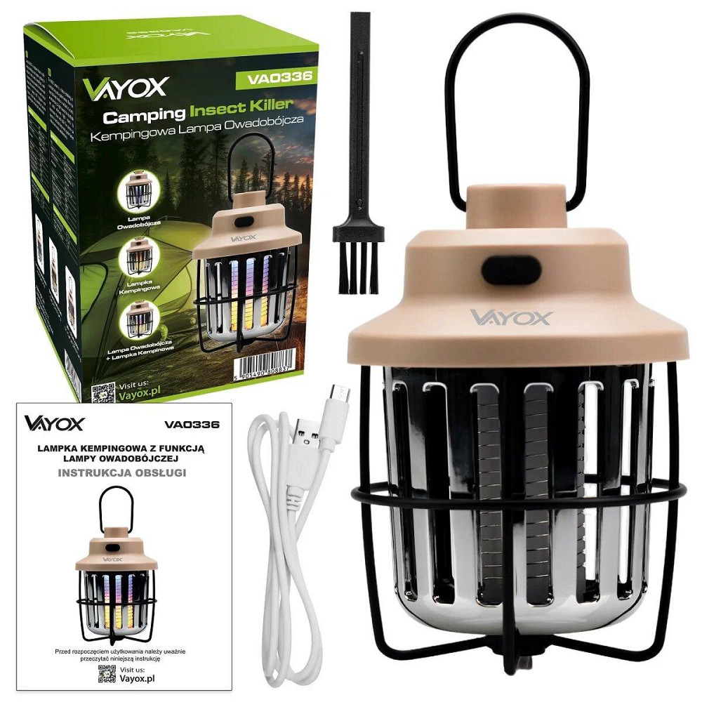 Фонарь от насекомых кемпинговый Vayox VA0336 Одеса - зображення 8