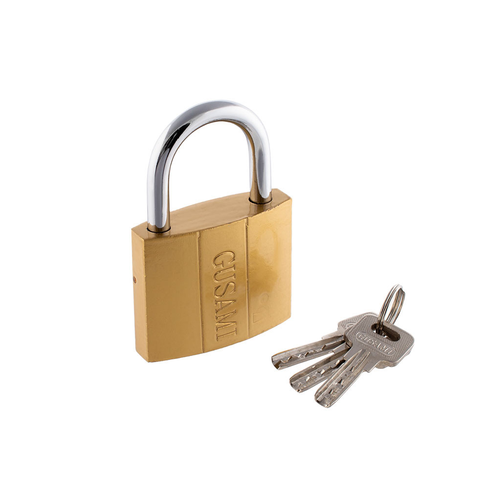 Замок навесной FZB желтый (лаз) 63 мм Вінниця - зображення 1