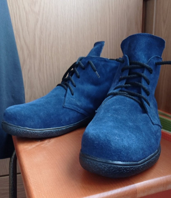 Ботинки еврозима замша ортопедические стельки р. 38,5-39 новые Киев - изображение 6