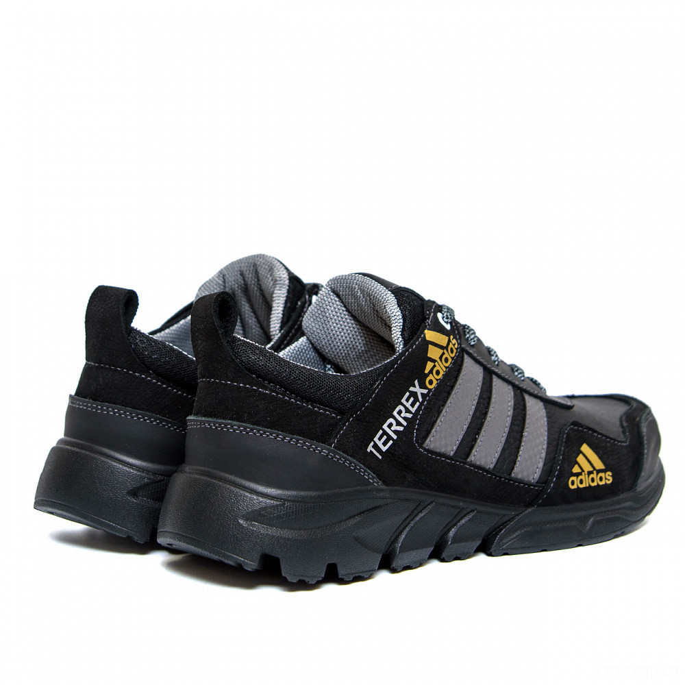 Мужские кожаные кроссовки Ads Terrex  Black Киев - изображение 4