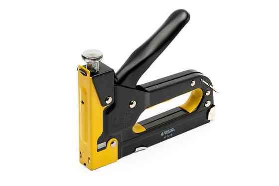 Степлер пружинный MASTERTOOL скоба R53 4–14 мм, плавная регулировка силы удара, металлический корпус Харків