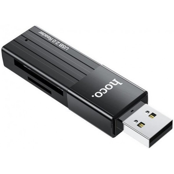 Кардрідер Hoco HB20 Mindful 2-in-1 USB3.0 Black (Код товару:26671) Харьков - изображение 4